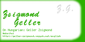 zsigmond geller business card